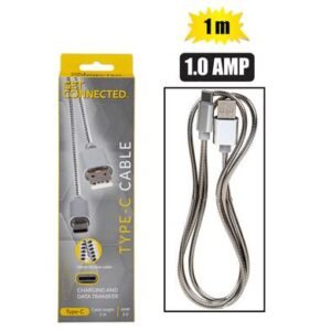 Usb cable type c 1.0 amp alum 1m