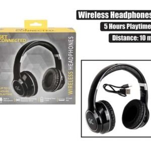 Wireless headphones with mic large pads