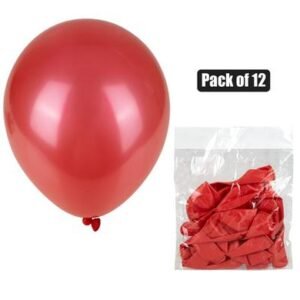 Balloons helium 1pc metallic red f-01