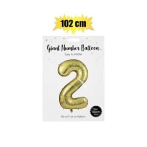 Balloon helium foil gold 2 106cm f-04