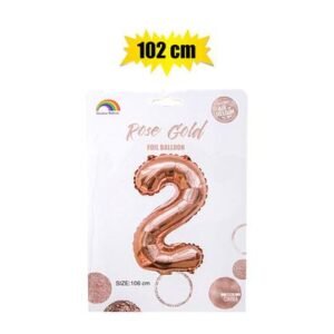Balloon helium foil rose g 2 102cm f-04