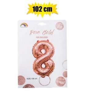 Balloon helium foil rose g 8 102cm f-04