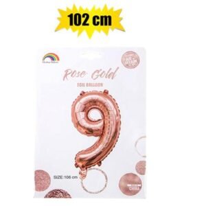 Balloon helium foil rose g 9 102cm f-04