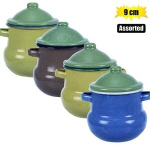 Sugar pot enamel 9cm