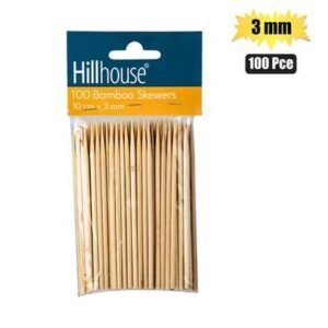 Skewers bamboo 10cm 100pce 3mm h&l