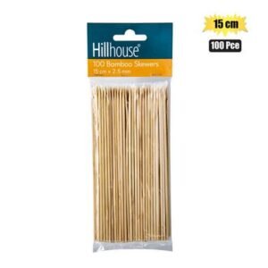 Skewers bamboo 15cm 100pce 2.5mm h&l