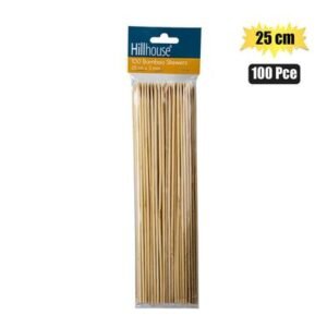 Skewers bamboo 25cm 100pce 3mm h&l