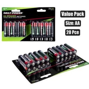 Batteries h/power size:aa / r6p 20pce