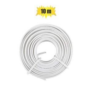 Speaker wire 0.5mmx10m white zenith