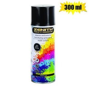 Spray-paint zenith 300ml net mat-blk