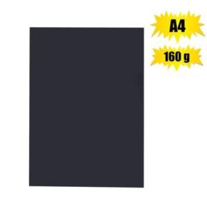 Art+craft board a4 160g sheet black br