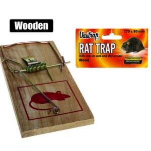 Vastrap trap rat wooden 17x8cm