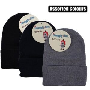 Beanie adult plain colours asst