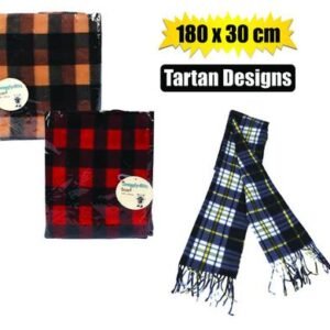 Scarf adult 180x30cm asstd designs