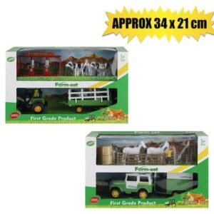 Vehicle farm jeep tractor set 34x21cm