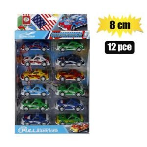 Vehicle racer pull back 20cm set of 12