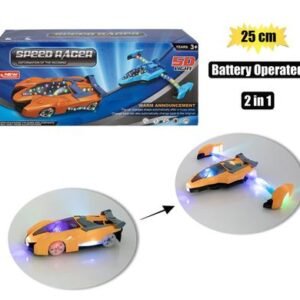 Battery operated car transformation 25cm