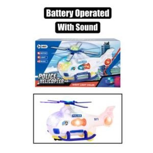 Battery operated helicopter police 20cm