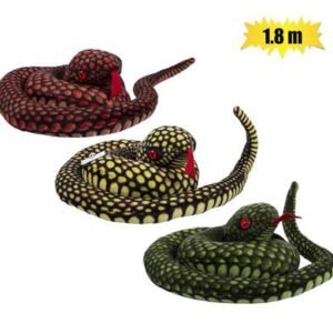 Plush snake asstd 1.2m