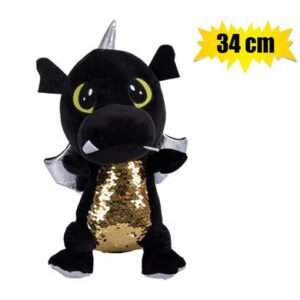 Plush dino w/sequins 34cm