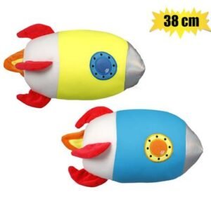 Plush bright plane w/foambeads 38cm