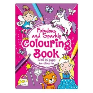 Book colouring fabulous sparkly