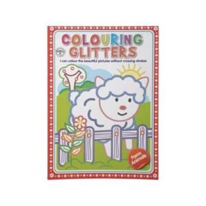 Book colouring glitter farm animals