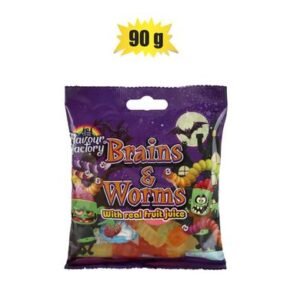 Sweet gummy ff brains & worms 90g (th)