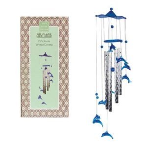 Wind chime acr/mtl dolphin 60cm