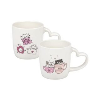 Mug occasions love heart shape handle