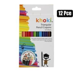 Art+craft jumbo triangle p/crayon 12pc