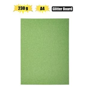 Art+craft a4 glitter board 230gsm grn d