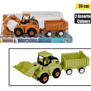 Vehicle construction w/trailer 24cm astd