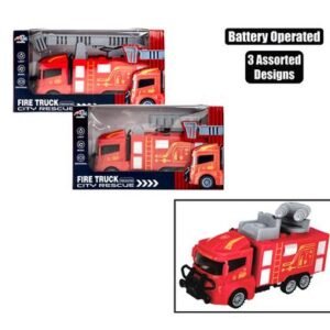 Battery operated fire rescue car 21cm