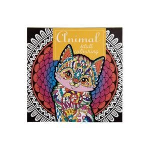 Book colouring adult animal