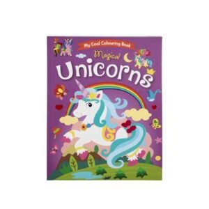 Book colouring magical unicorns